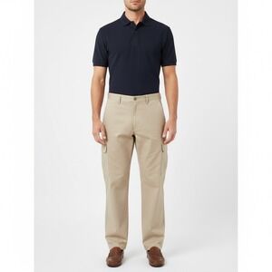Dickies Cargo Pants Mens 44x30 Tan Relaxed Straight Khaki Workwear‎ Outdoor